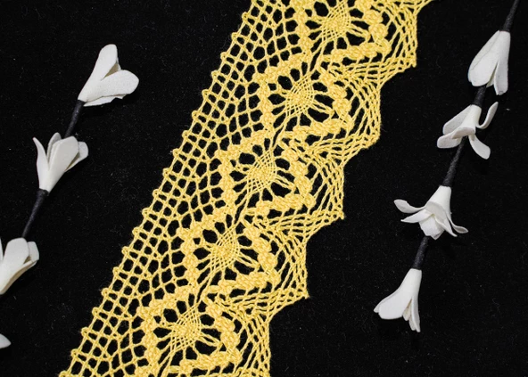 ALKA DANTEL PAMUK KOPANAKİ 10 MT 750 PAMUK SARI - 2