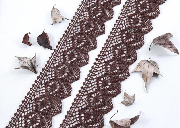 ALKA DANTEL PAMUK KOPANAKİ 10 MT 750 PAMUK KAHVE - 3