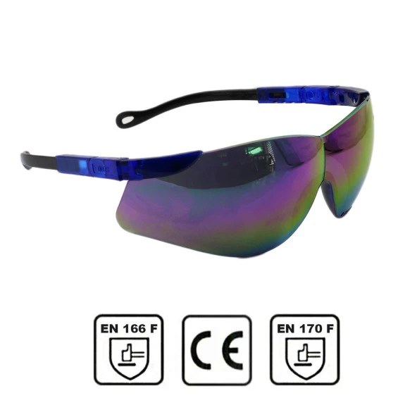 Bisiklet Gözlüğü UV Korumalı Ayarlanabilir Bisikletçi Gözlük Aynalı Gökkuşağı