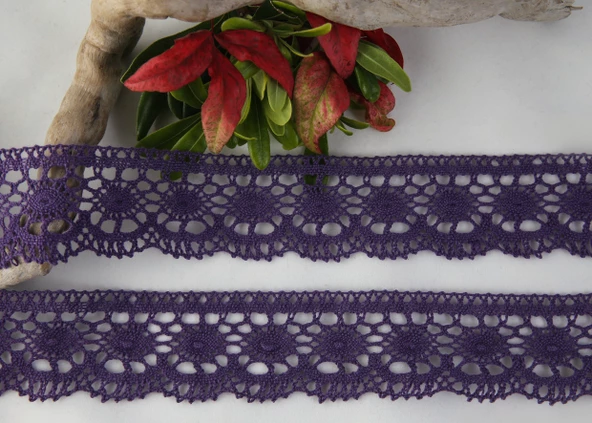 ALKA DANTEL PAMUK KOPANAKİ 10 METRE 3520 PAMUK VİOLET