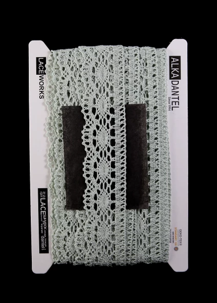 ALKA DANTEL PAMUK KOPANAKİ 10 METRE 3520 PAMUK MİNT YEŞİLİ