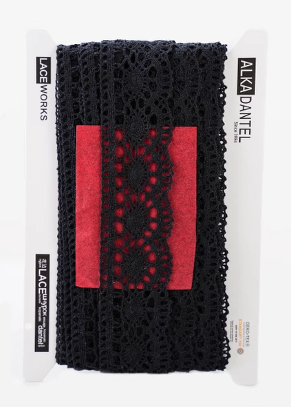 ALKA DANTEL PAMUK KOPANAKİ 10 METRE 3520 PAMUK SİYAH