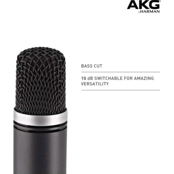 AKG C1000S Yüksek Performanslı Küçük Diyaframlı Kondenser Mikrofon - 4
