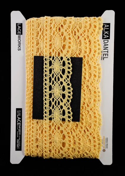 ALKA DANTEL PAMUK KOPANAKİ 10 METRE 3520 PAMUK SARI ürün görseli