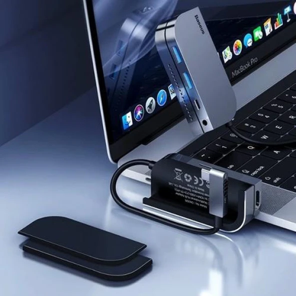 Baseus Bend Angle 6ın1 TypeC Çoklayıcı Hub CAHUB-CWJ0G - 3