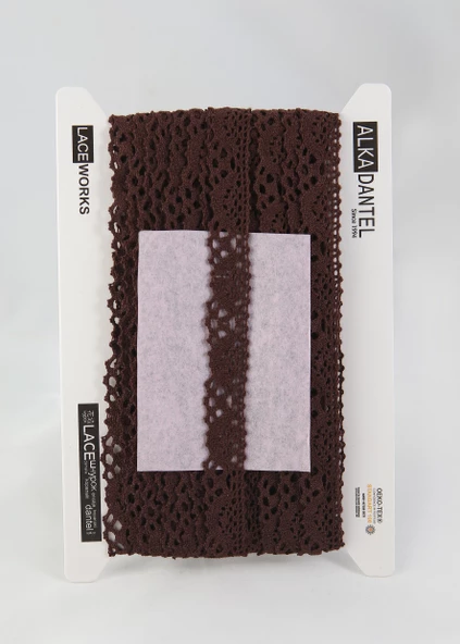 ALKA DANTEL PAMUK KOPANAKİ 10 METRE 237K PAMUK KAHVE