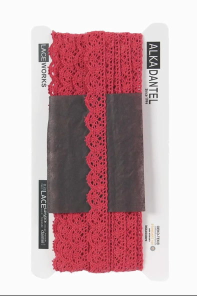 ALKA DANTEL PAMUK KOPANAKİ 10 METRE 515 PAMUK BORDO