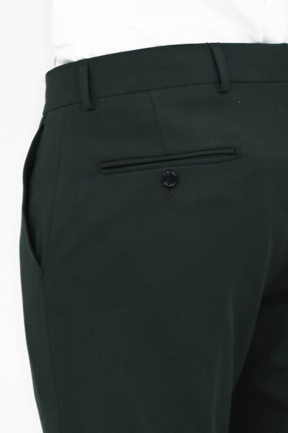 Desensiz Slim Fit Yeşil Erkek Pantolon - 3