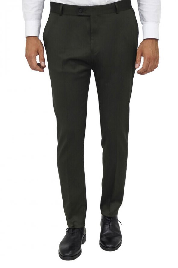 Desensiz Slim Fit Yeşil Erkek Pantolon