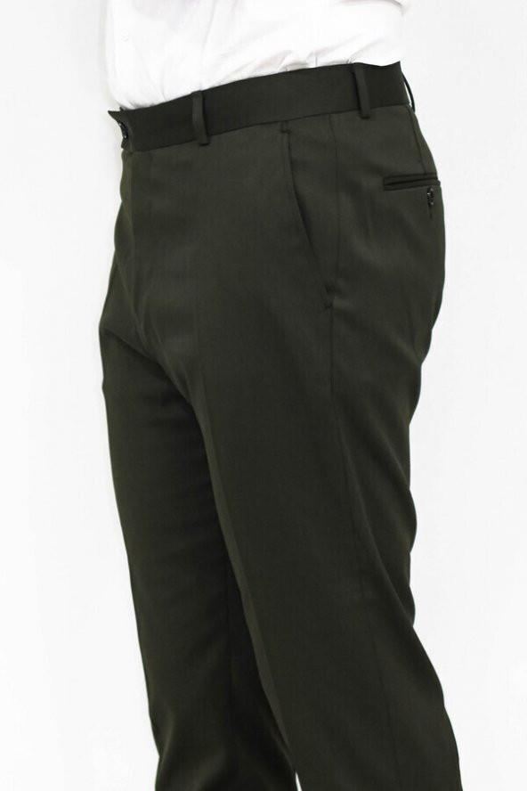 Desensiz Slim Fit Yeşil Erkek Pantolon - 3