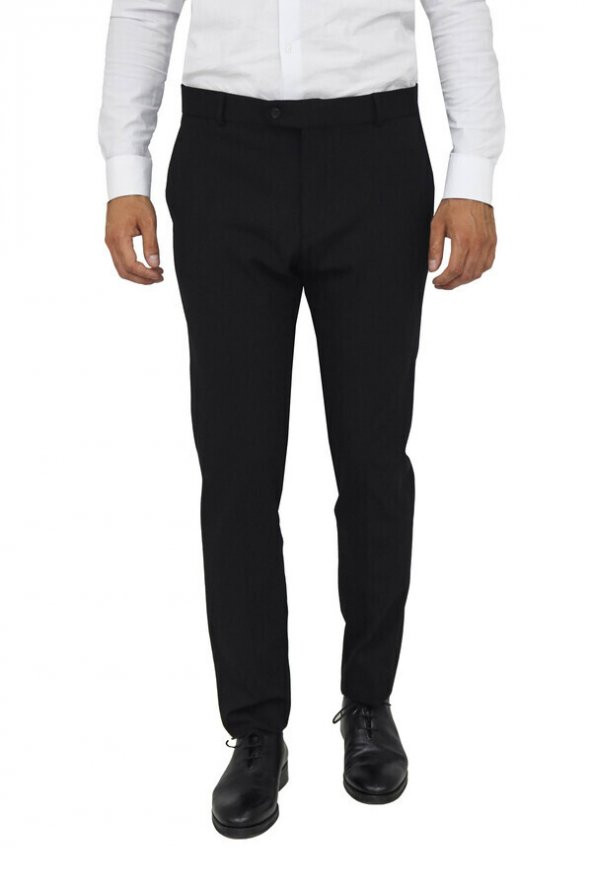 Slim Fit Siyah Erkek Pantolon - 2