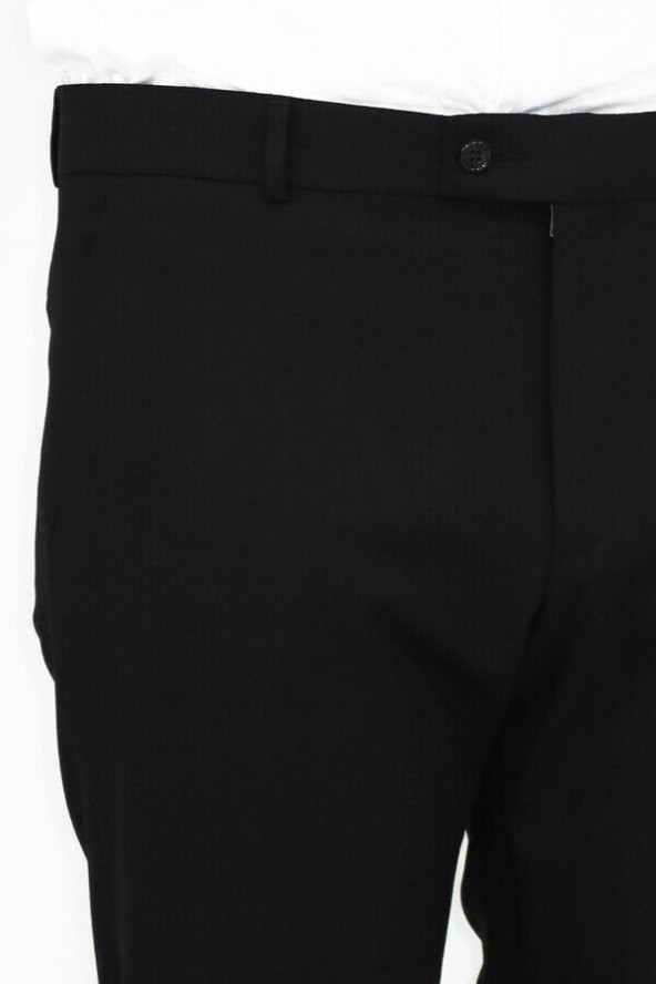 Slim Fit Siyah Erkek Pantolon