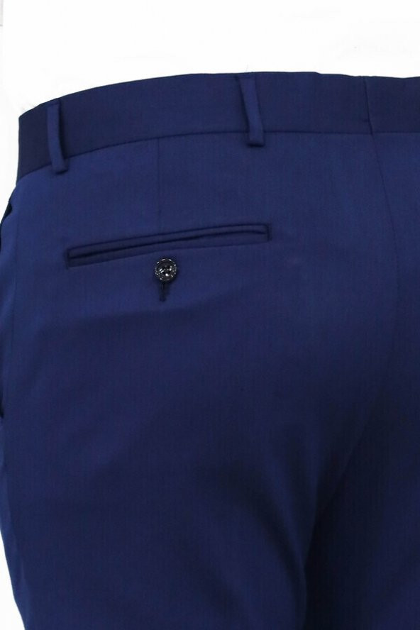 Slim Fit Koyu Mavi Erkek Pantolon - 4