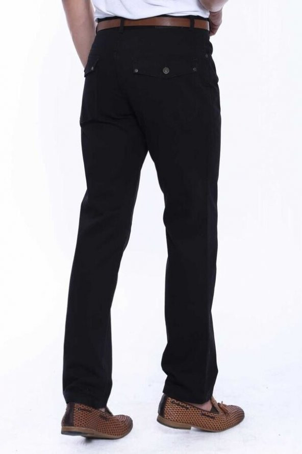 Cepli Süet Siyah Erkek Pantolon - 3