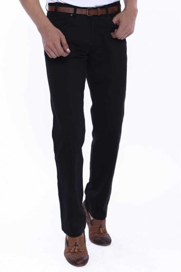 Cepli Süet Siyah Erkek Pantolon - 5