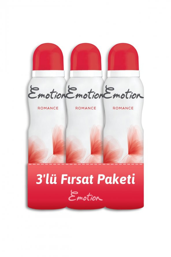 Emotion Romance 3lü Kadın Deodorant 150ml x 3