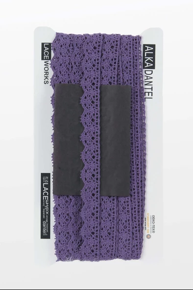 ALKA DANTEL PAMUK KOPANAKİ 10 METRE 515 PAMUK VİOLET ürün görseli