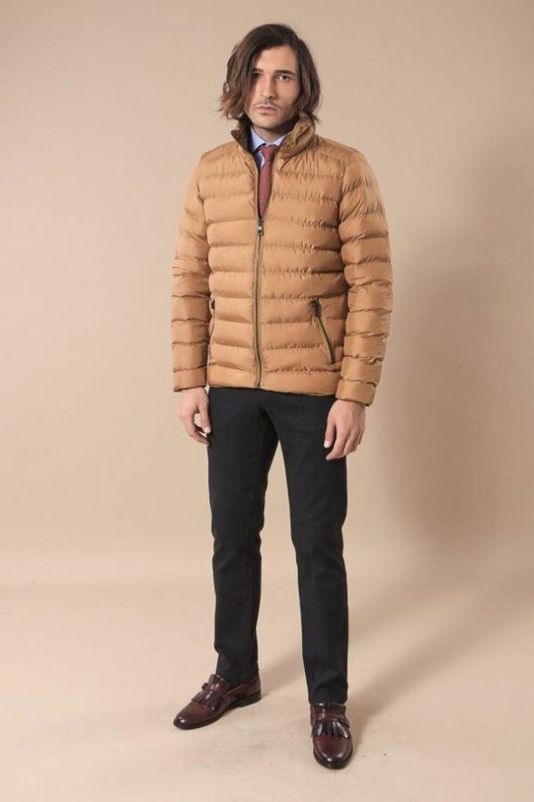 Taba Kısa Erkek Şişme Mont  Wessi - 4