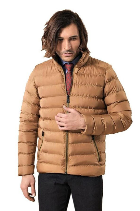 Taba Kısa Erkek Şişme Mont  Wessi - 8
