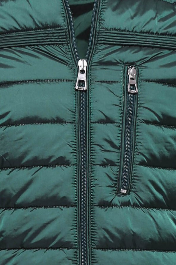 Şişme Yeşil Erkek Mont - 2