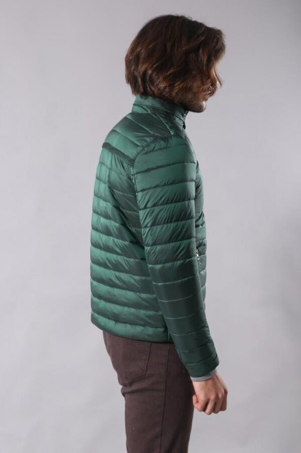 Şişme Yeşil Erkek Mont - 6