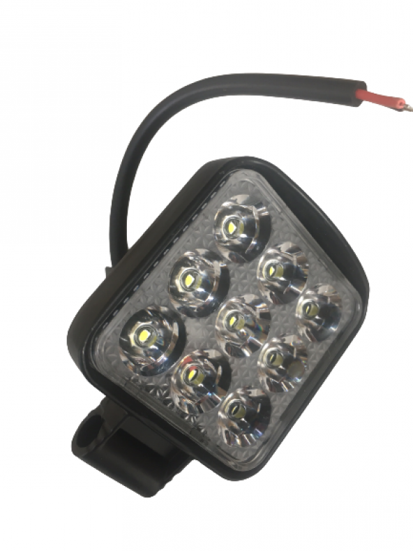 Motosiklet Sis Farı 12 V 9 Led 27W Aliminyum Beyaz Işık L-1118 Tas - 2