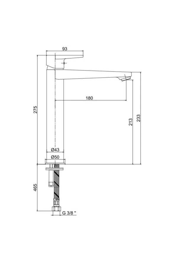 E.C.A Eca Dalia Yüksek Tip Lavabo Bataryası 102188114 - 3
