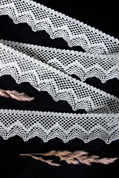 ALKA DANTEL PAMUK KOPANAKİ 10 METRE 8220 MİNT YEŞİLİ - 2