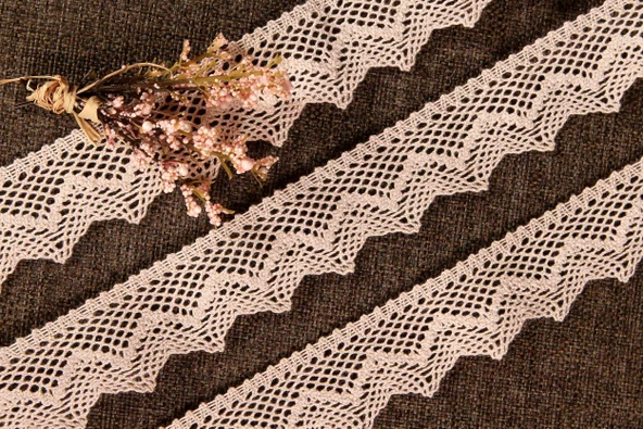 ALKA DANTEL PAMUK KOPANAKİ 10 METRE 8220 PAMUK SÜTLÜ KAHVE - 2