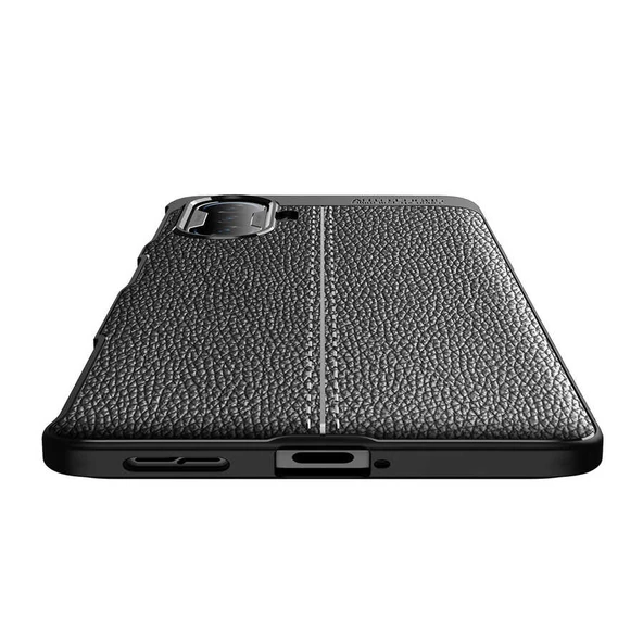 Xiaomi Redmi K40 Gaming Kılıf Niss Deri Desenli Silikon Kılıf - Resim 7