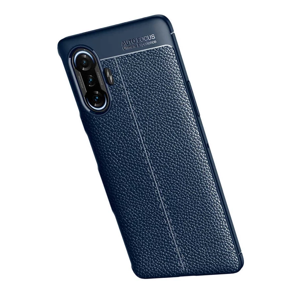 Xiaomi Redmi K40 Gaming Kılıf Niss Deri Desenli Silikon Kılıf - Resim 5