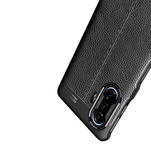 Xiaomi Redmi K40 Gaming Kılıf Niss Deri Desenli Silikon Kılıf - Resim 9