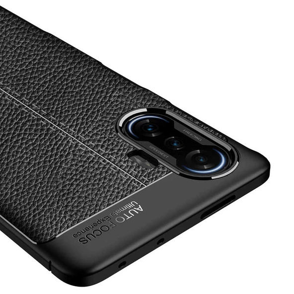 Xiaomi Redmi K40 Gaming Kılıf Niss Deri Desenli Silikon Kılıf - Resim 10