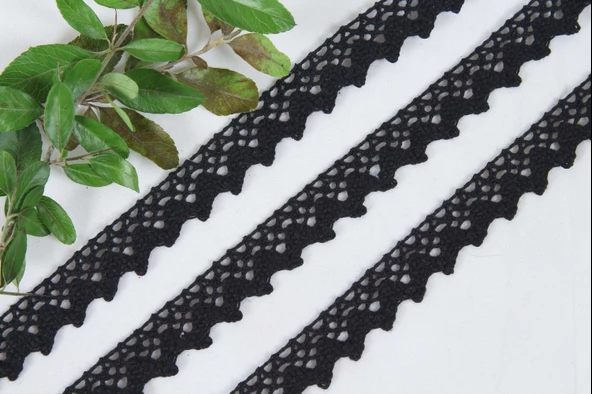 ALKA DANTEL PAMUK KOPANAKİ 10 METRE 683 PAMUK SİYAH - 2