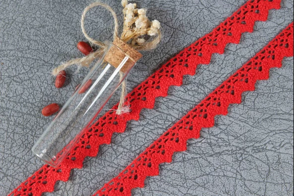 ALKA DANTEL PAMUK KOPANAKİ 10 METRE 683 PAMUK KIRMIZI - 2