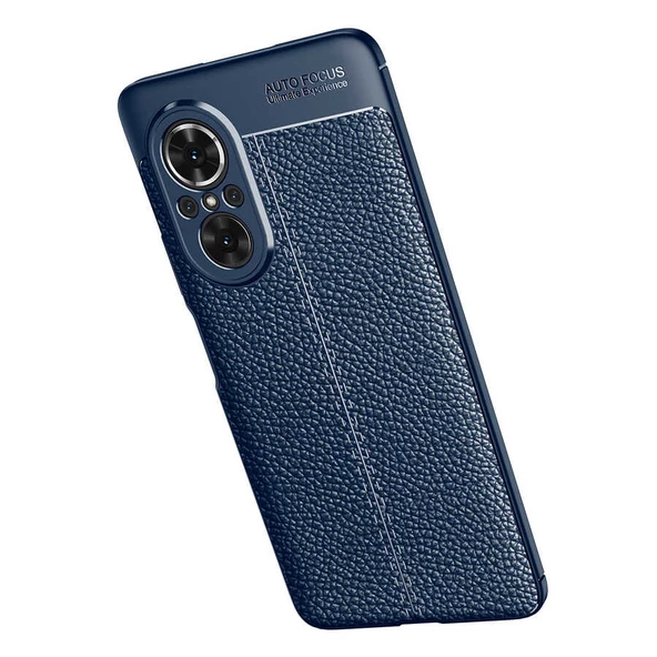 Huawei Nova 9 SE Kılıf Zore Niss Deri Desenli Silikon Kılıf - Resim 4