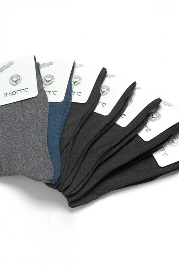 7Li Pamuk Günlük Klasik Erkek Çorabı - Resim 4