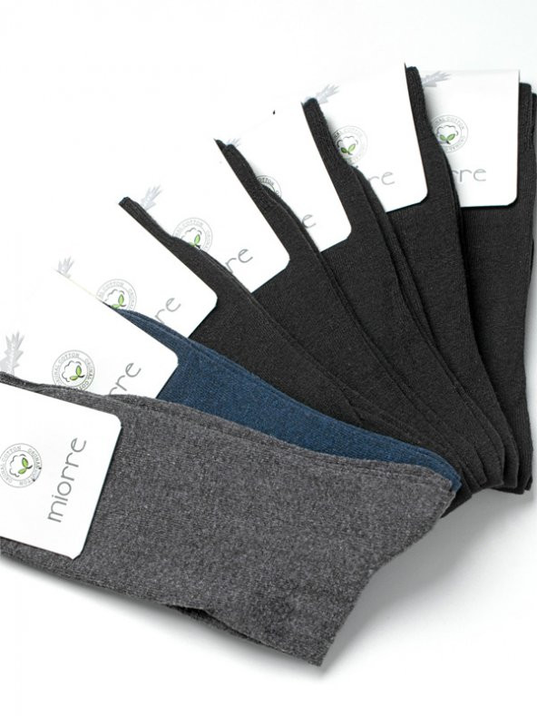 7Li Pamuk Günlük Klasik Erkek Çorabı - Resim 9