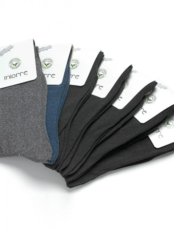 7Li Pamuk Günlük Klasik Erkek Çorabı - Resim 11