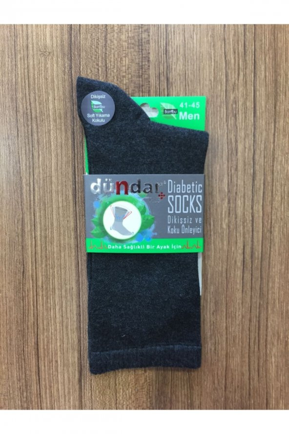 Erkek Siyah Bambu 6Lı Dikişsiz Babet Çorap - 3