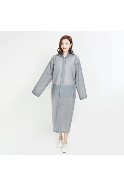 Marluk Hava Alabilen Su Geçirmeyen Şeffaf Yağmurluk Mrc-881  Mor Tek Ebat - 4