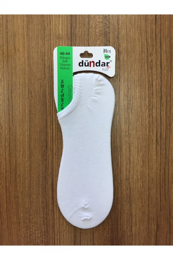 Erkek Beyaz Bambu 6Lı Dikişsiz Sneaker Çorap