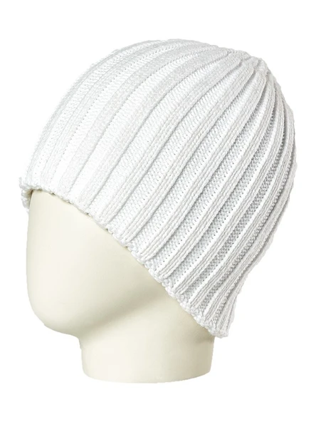 Beyaz Mansız Bere Düz Erkek Beresi  Lacivert Standart - 3