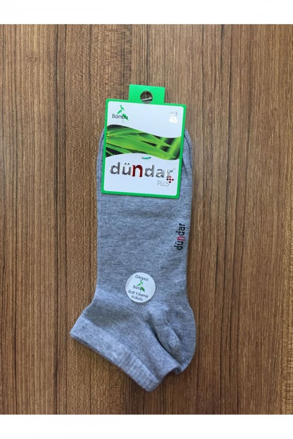 Erkek Gri Bambu 6Lı Dikişsiz Patik Çorap ürün görseli