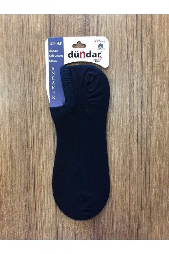 Erkek Lacivert Pamuklu 6lı Dikişsiz Sneaker Çorap - 1