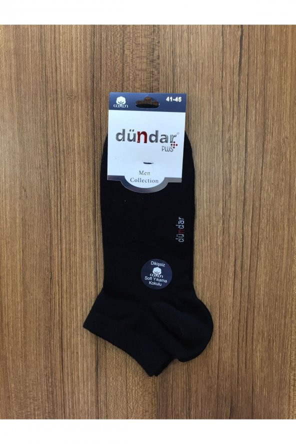 Erkek Siyah Pamuklu 6Lı Dikişsiz Patik Çorap ürün görseli