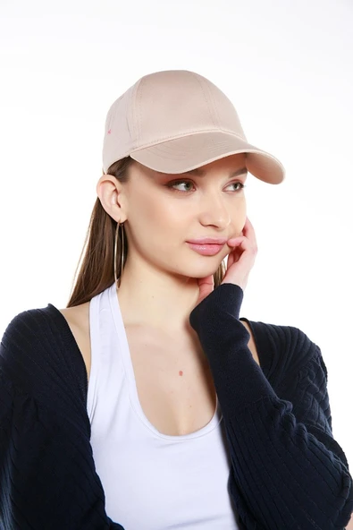 Kadın Düz Renk Şapka Açık Mavi  Açık Mavi Tek Ebat - 7