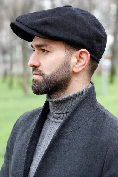 PEAKY BLİNDERS MODEL KASKET KAŞE KUMAŞ Gri L - 3