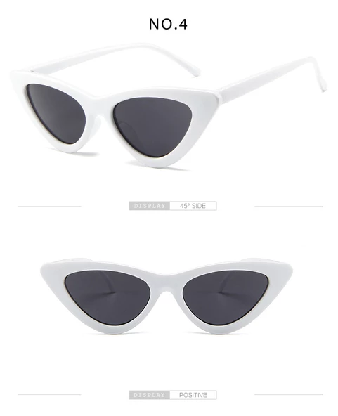 Cat Eye  Kadın Kırmızı Güneş Gözlüğü  Kedi Gözü  Beyaz Tek Ebat - Resim 2
