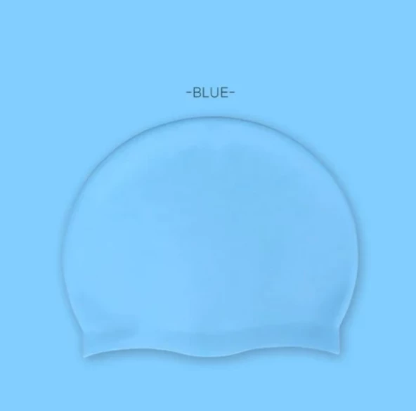 Siyah Silikon Renkli Bone Düzrenk Slikon Bone Açık Mavi Standart